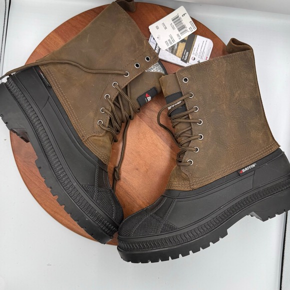 Baffin‎ Yukon Brown Leather Waterproof Arctic Winter Boots TERI-M001 Mens 9 main image 10